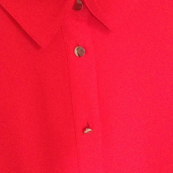 Laura Plus Ladies Button Sheer Blouse - Picture 8 of 11